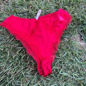 Victoria's Secret Red Lace Panties